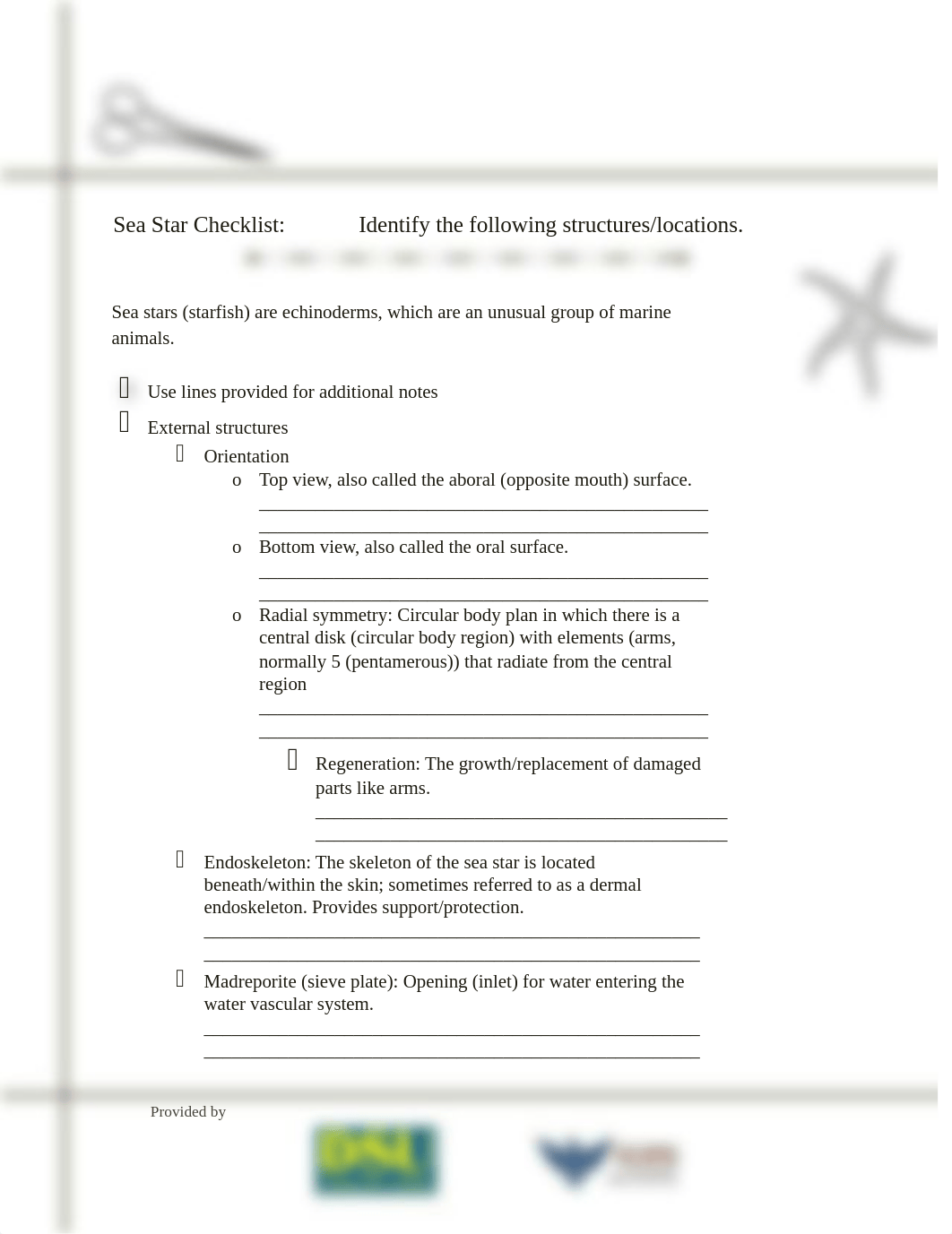 SeastarDissectionStudentChecklist2019.pdf_dhwp336c2kf_page1