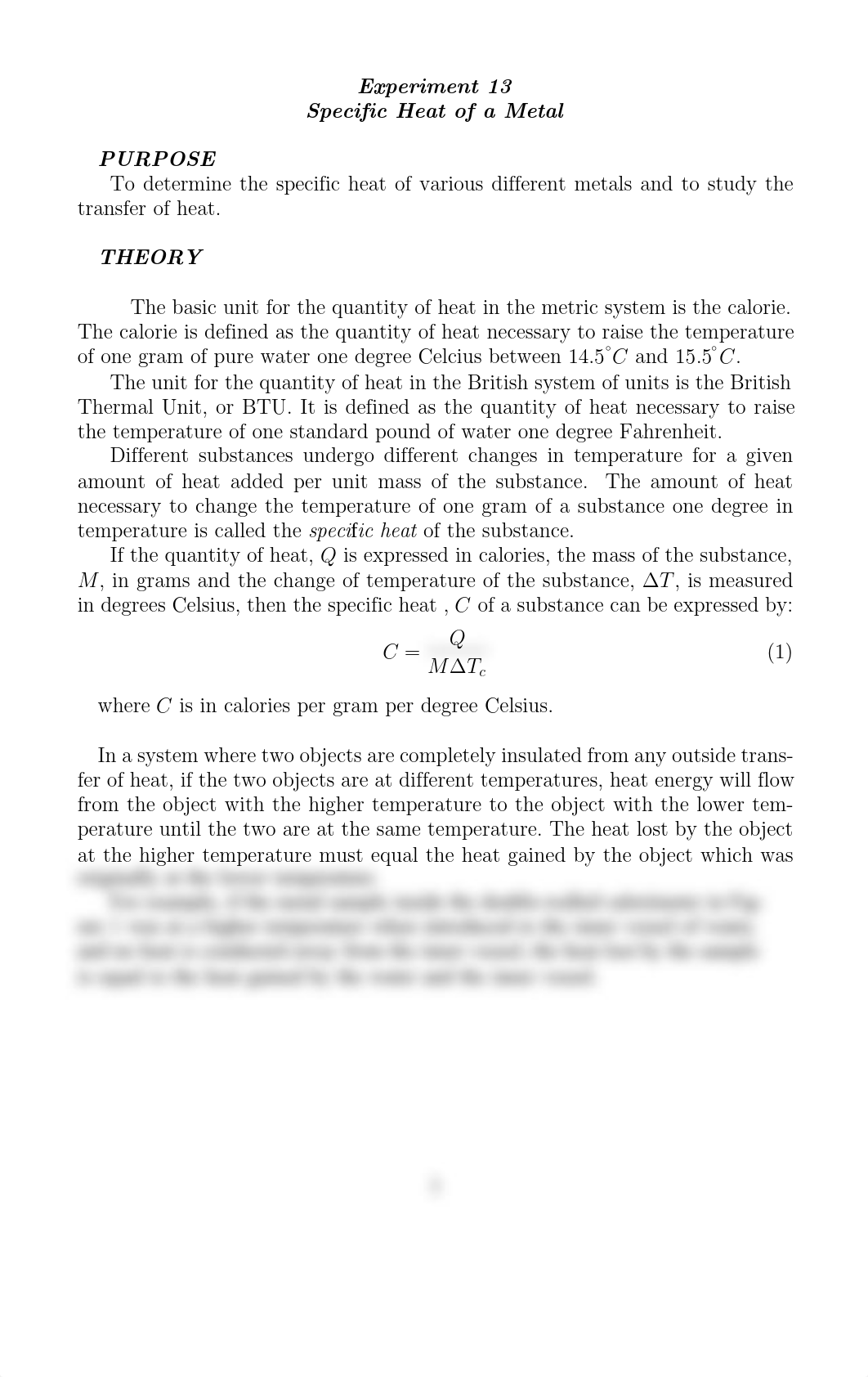 Experiment 13 Specific Heat of a Metal.pdf_dhwpsrvvjhy_page1