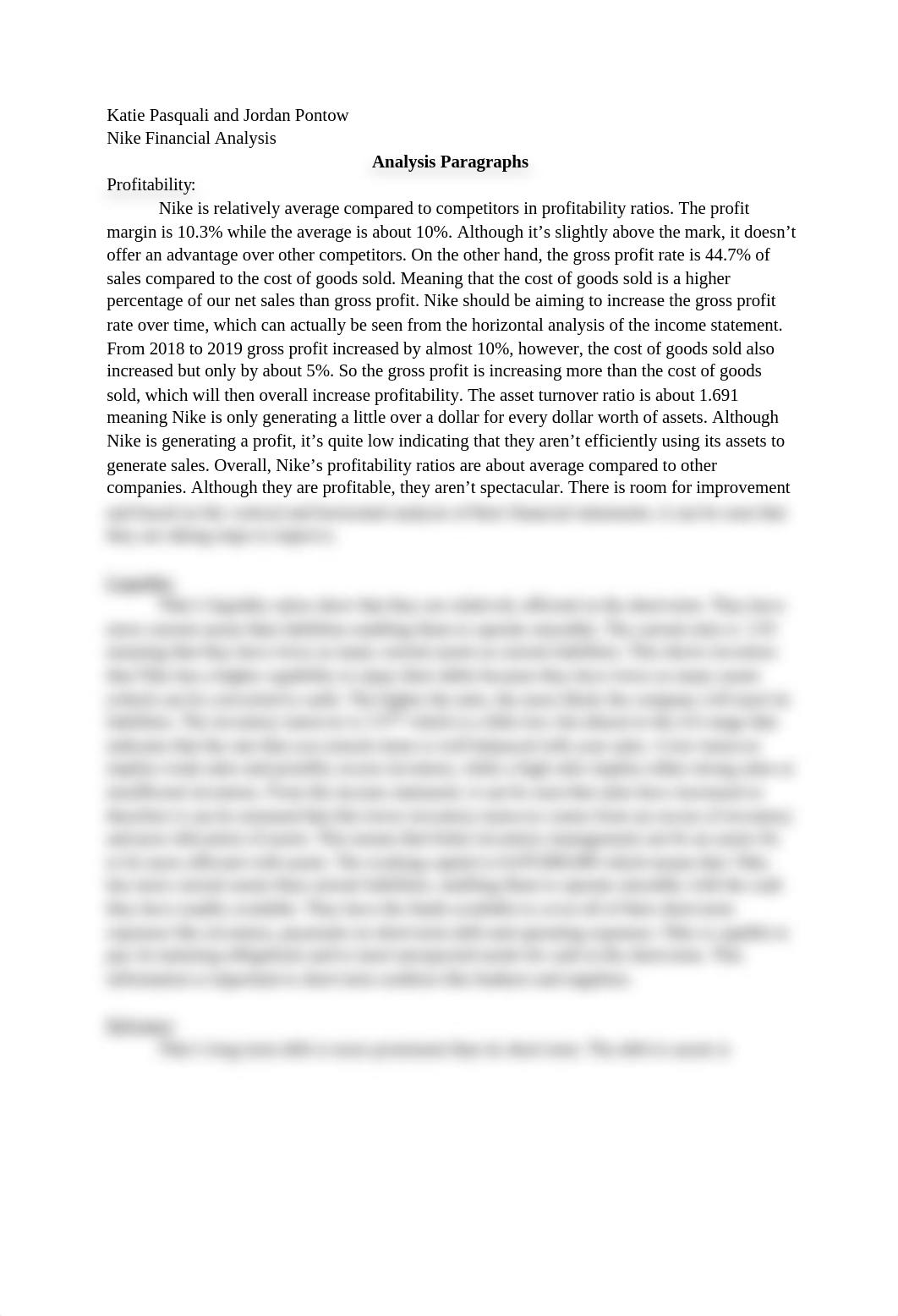 Nike Financial Analysis_dhwrrpc0jzm_page1