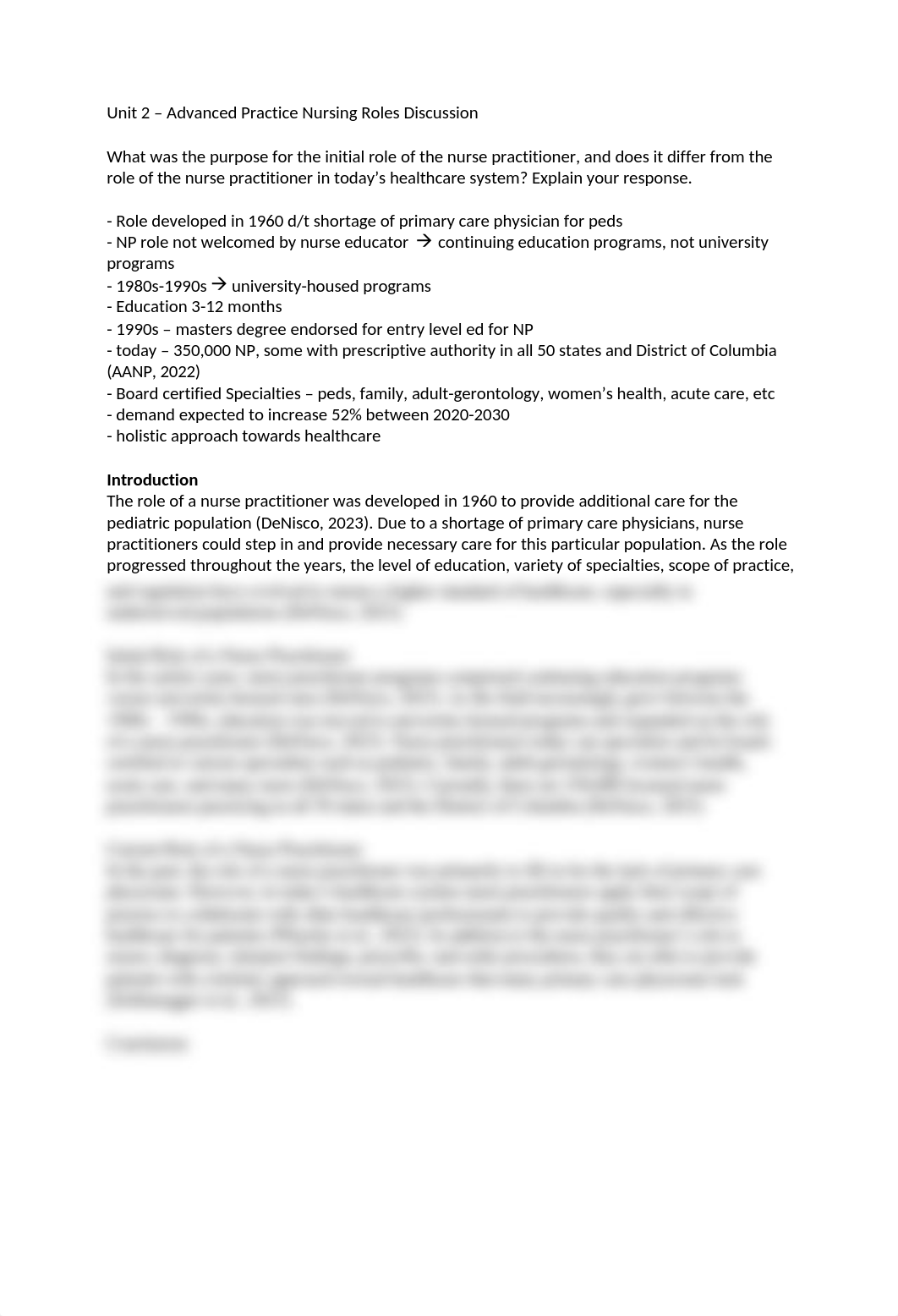 MN501 Unit 2 - Advanced Practice Nursing Roles Discussion.docx_dhwstd2010g_page1