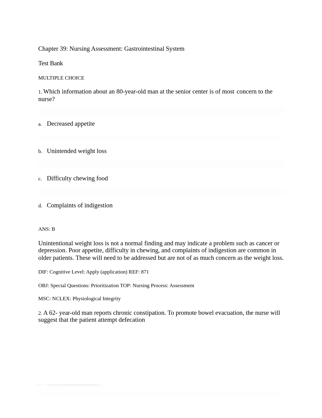 Chapter 39 Nursing Assessment Gastrointestinal System.docx_dhwurubq48b_page1