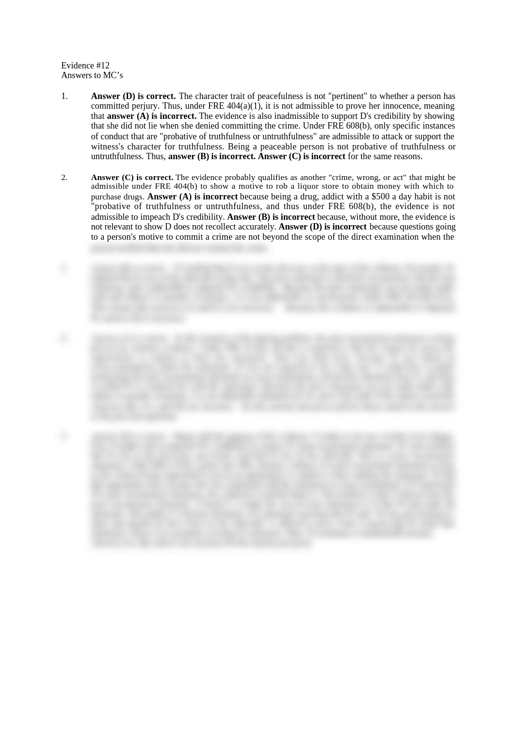 CS - LAW 634 - EVIDENCE - Assignment #12 - model answer.doc_dhxlj2paaud_page1