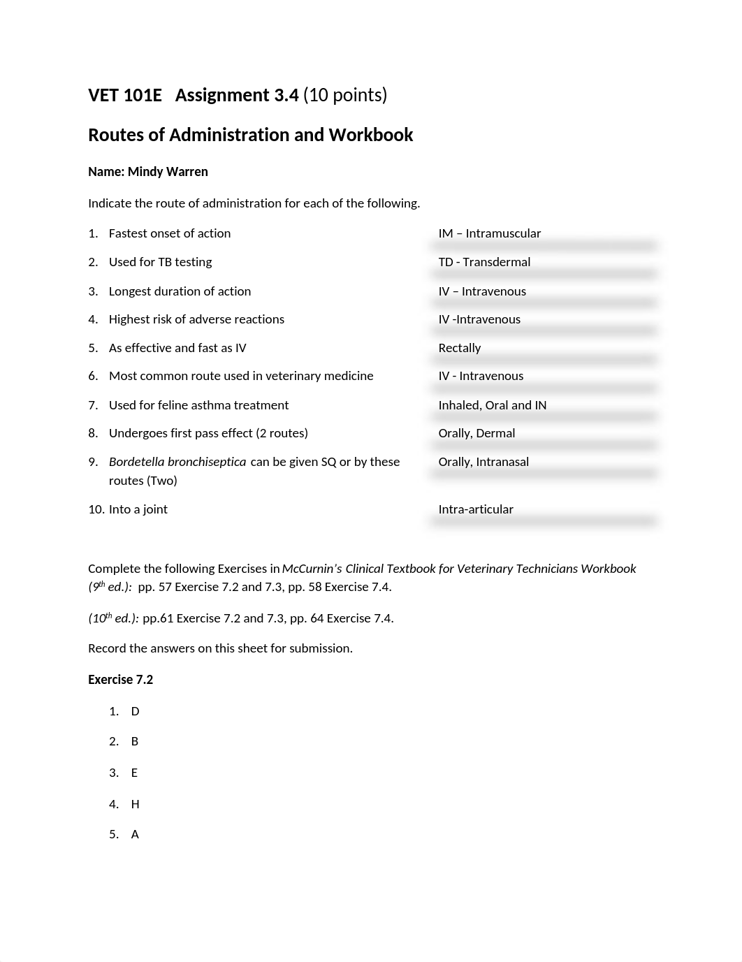 Vet101E Assignment 3.4 Routes of Administration.docx_dhxlojv53vk_page1