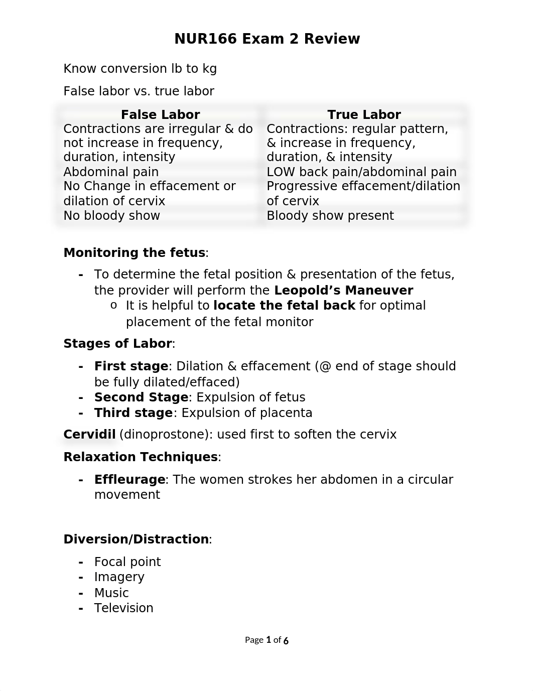 NUR166 Exam 2 Review.docx_dhxn3nmz9m6_page1