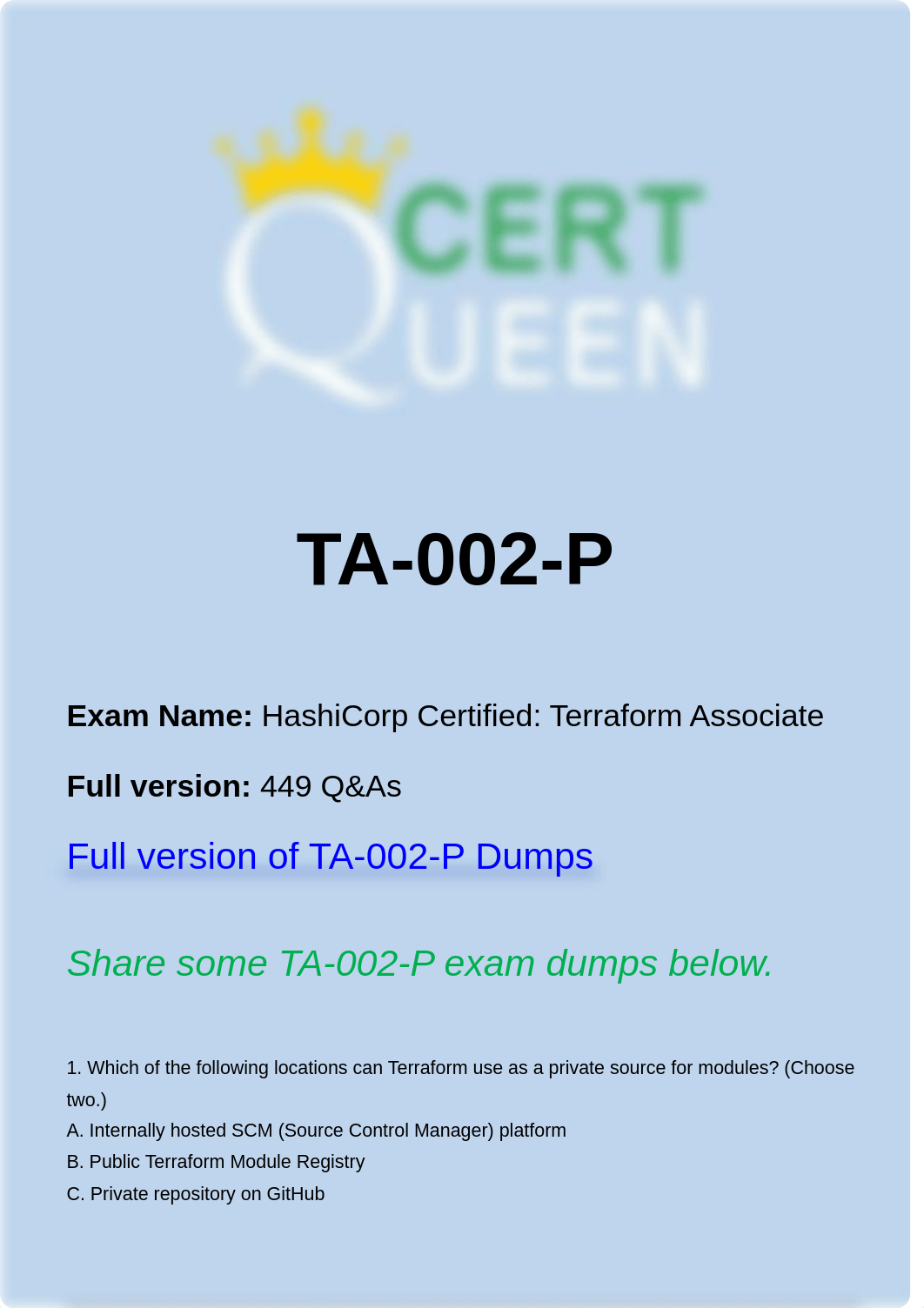 2022 Updated Dumps for TA-002-P Exam.pdf_dhxs8xzm0it_page1