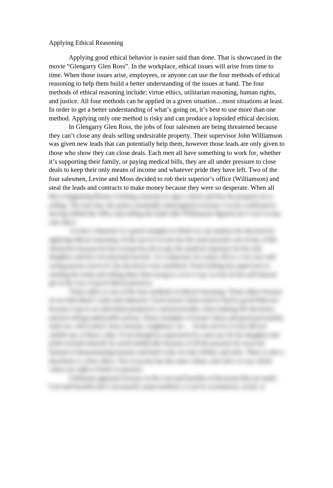 Applied Ethics, Glengarry Glen Ross Position Paper_dhycsj63eos_page1