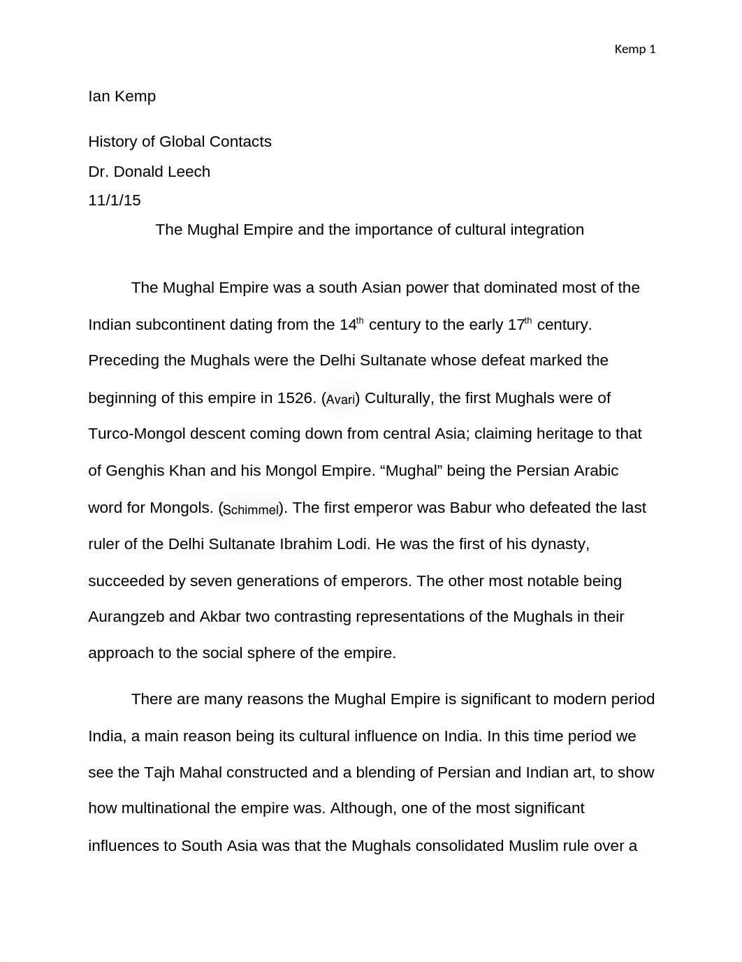 Mughal Empire Research Paper Ian Kemp Final Draft 1_dhyj6wevnib_page1