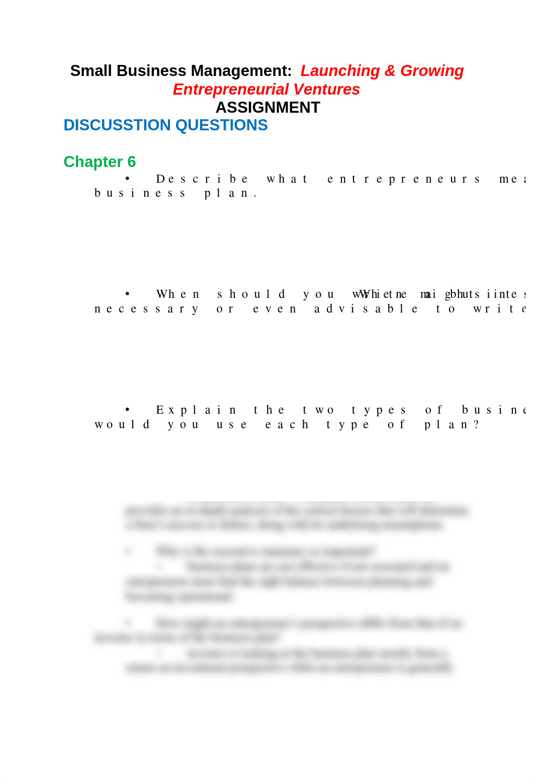 Small Business Management - CH 6 - ASSIGNMENT.docx_dhyt2n2ubbi_page1