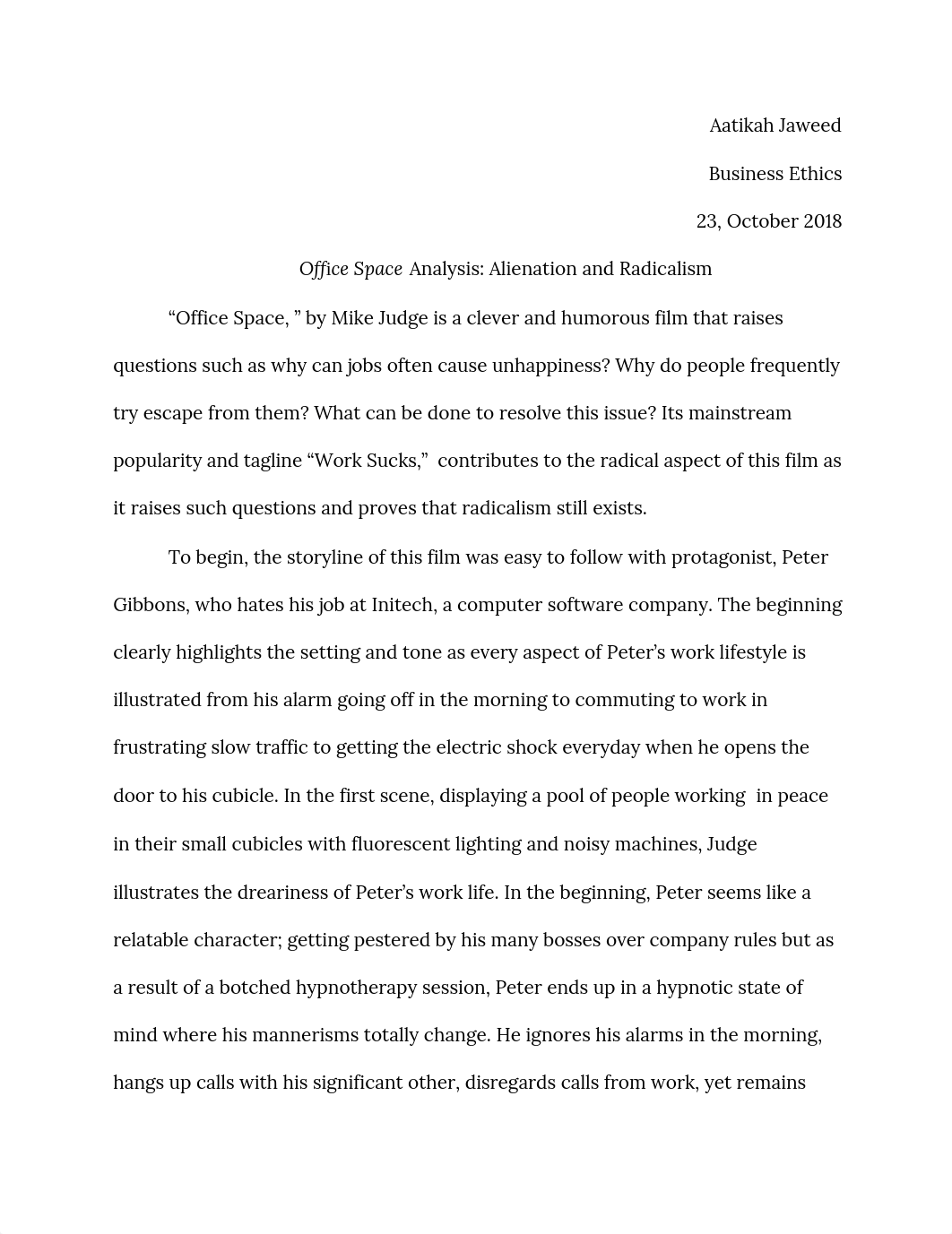 "Office Space" Essay_dhywsj17veq_page1