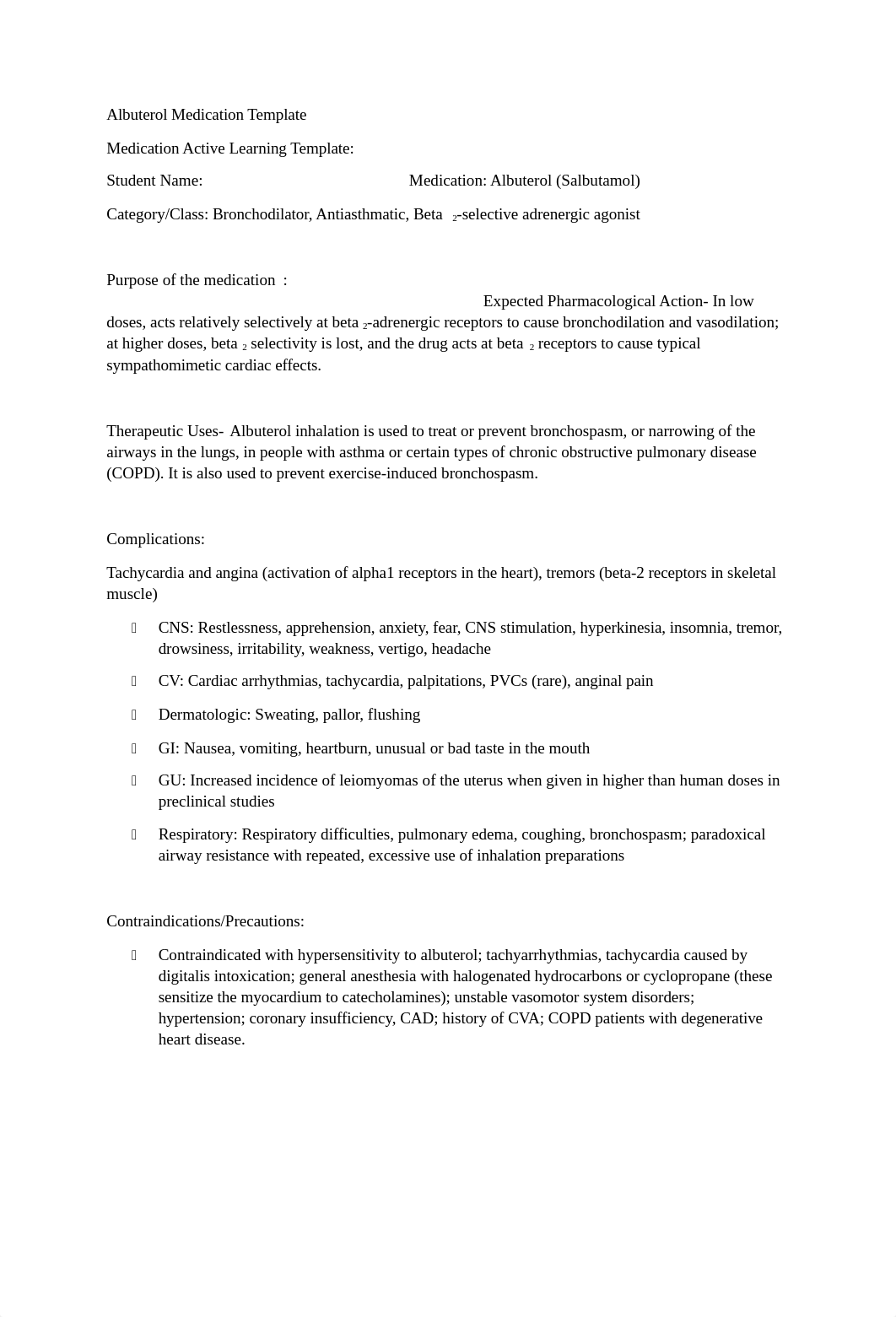 NUR 533 Albuterol Medication Template.docx_dhyz73aqy6y_page1