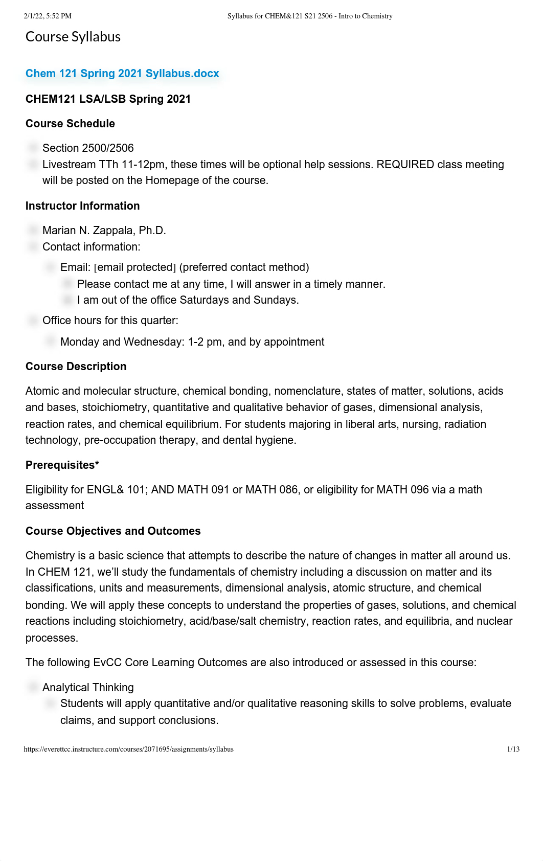 Syllabus for CHEM&121 S21 2506 - Intro to Chemistry.pdf_dhz8574ygn5_page1