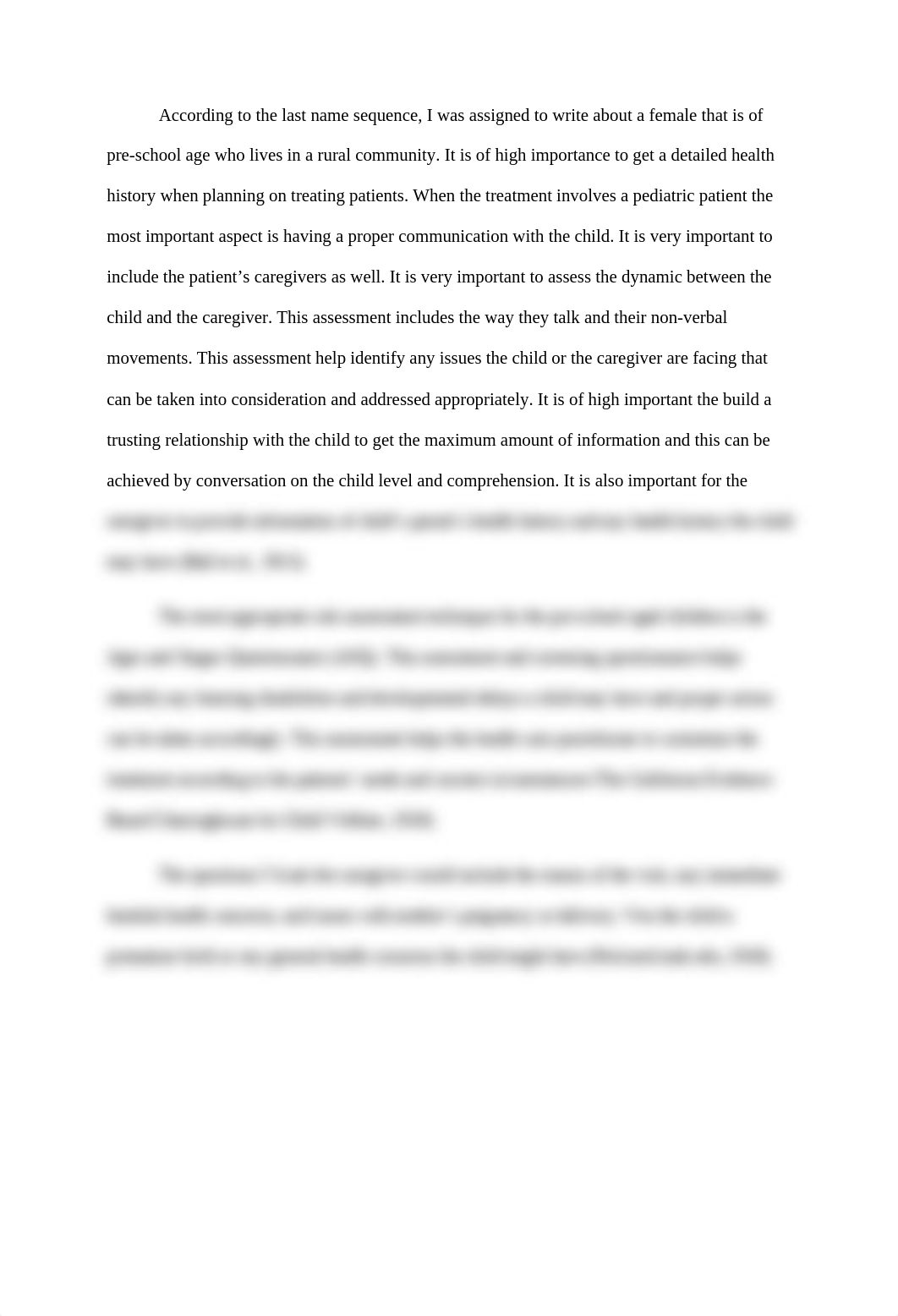 Health assessment diss  week 1-female that is of pre-school age who lives in a rural community.docx_dhzh7ltt8yc_page1