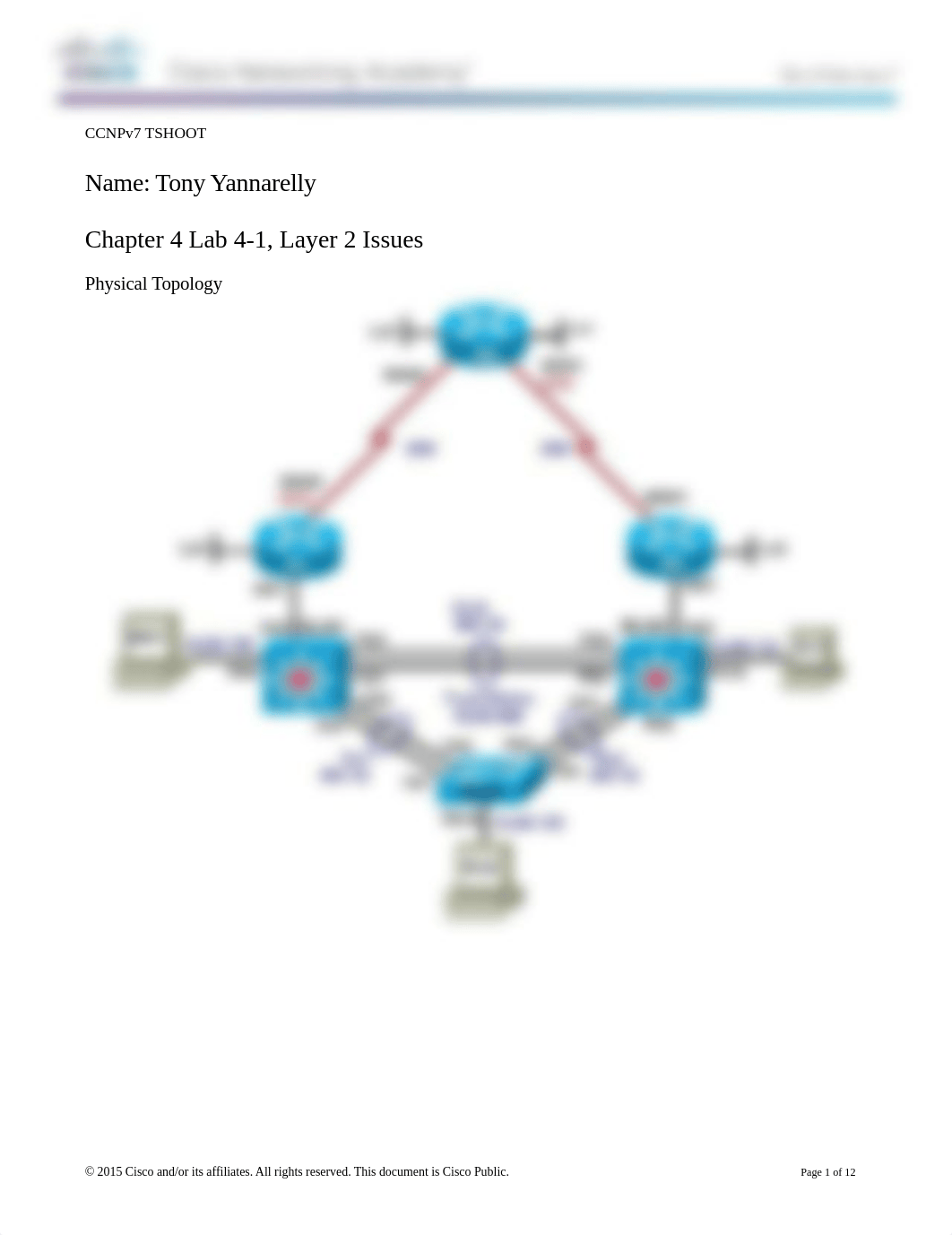 CNIT 444 CCNPv7_TSHOOT_Lab4-1_Layer-2-Issues_Student.doc_di04gfle9p2_page1