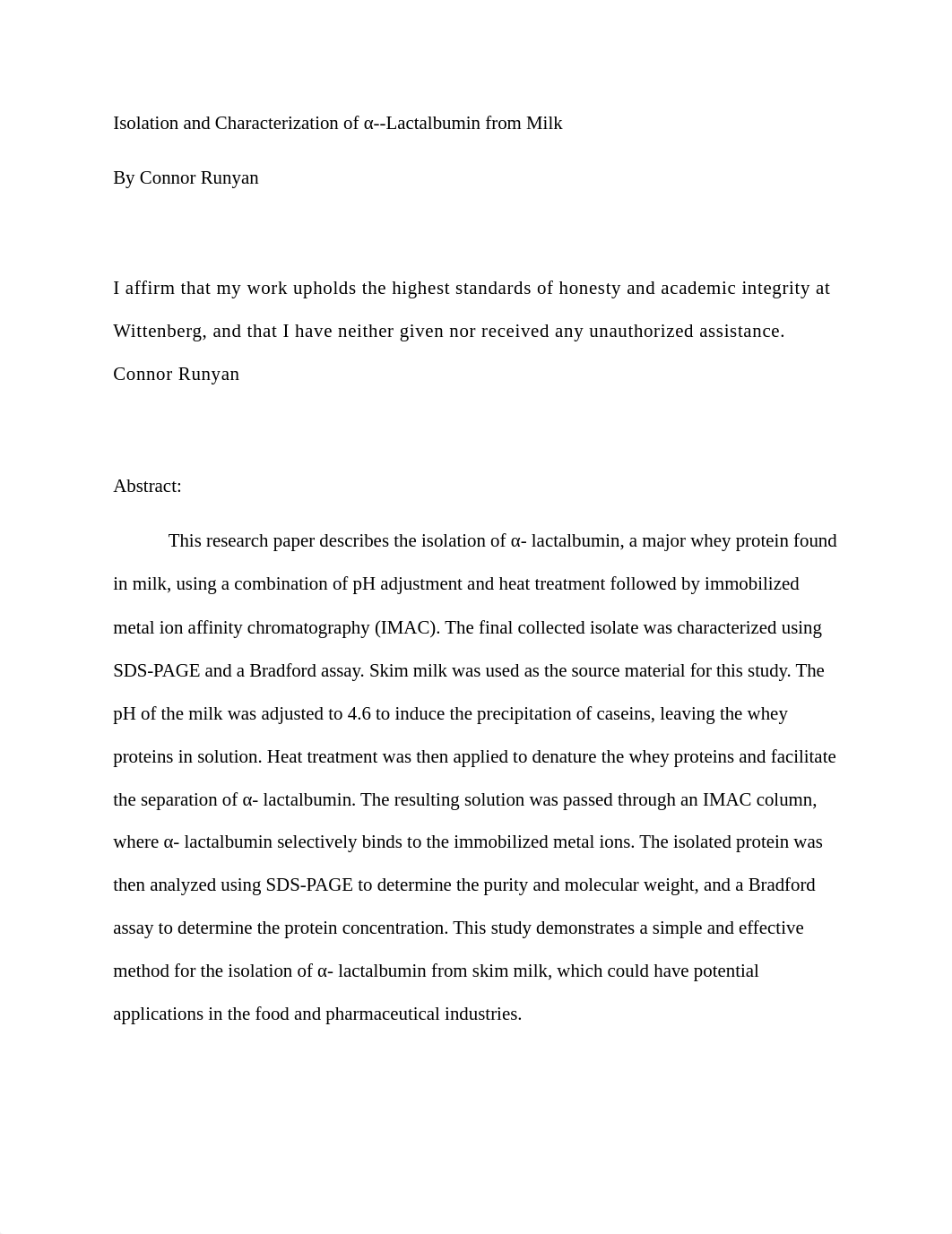 BIOCHEM Alpha Lactalbumin Lab Report (AutoRecovered).docx_di095cvu0j0_page1