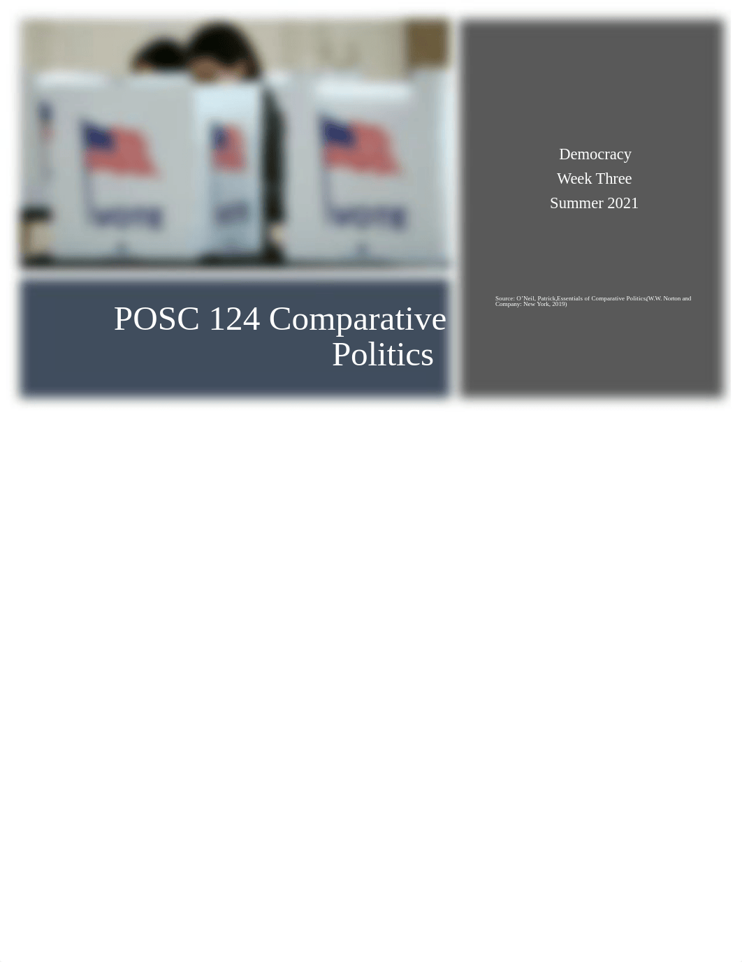 POSC 124 Week Three Lecture Summer 2021 Democracy.PDF_di1heu8h98j_page1