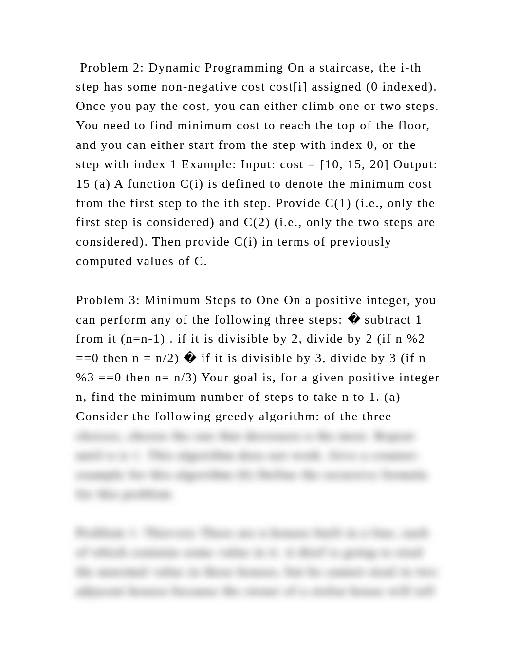 Problem 2 Dynamic Programming On a staircase, the i-th step has some.docx_di1qz956fdl_page2