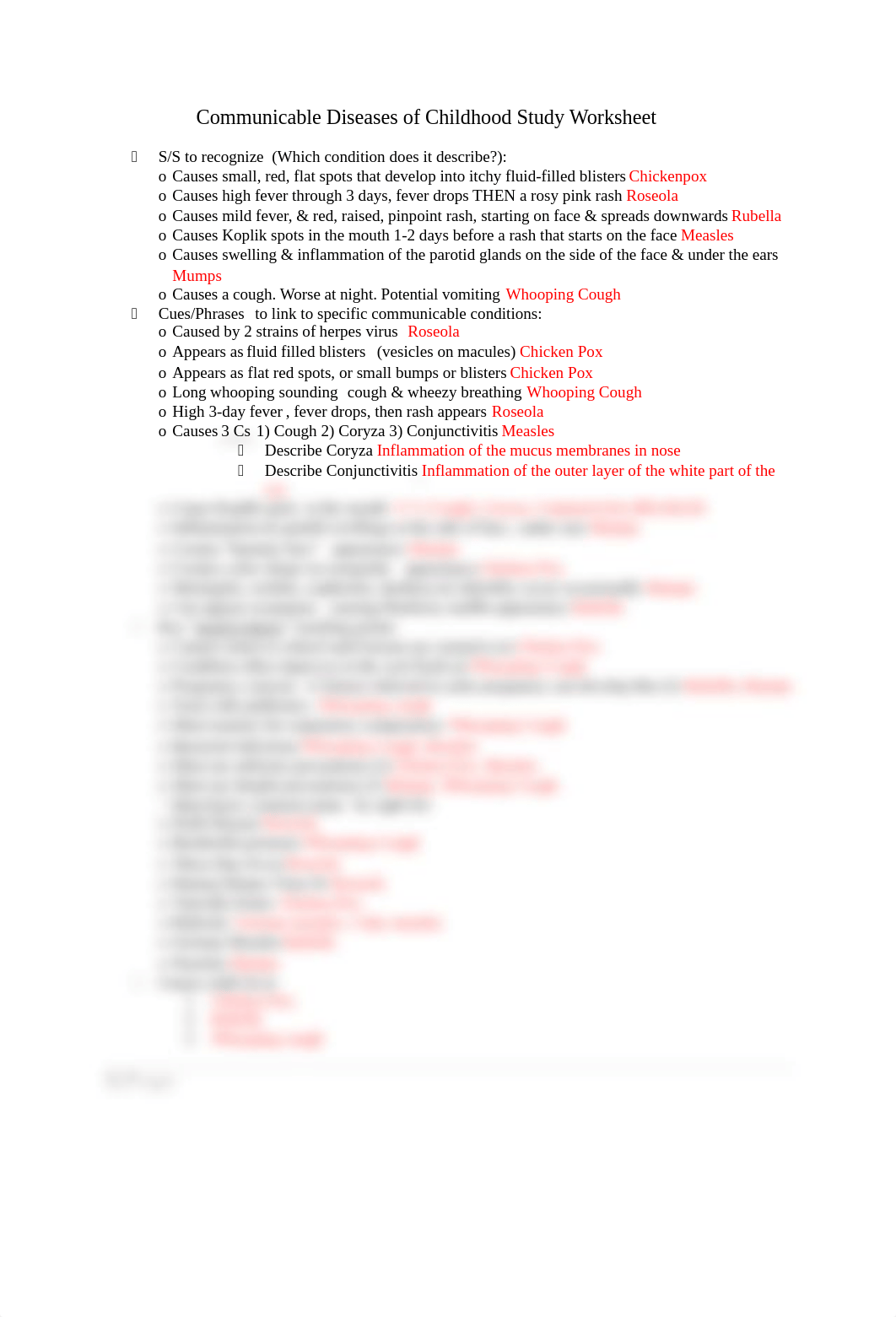 Communicable Diseases of Childhood Worksheet Study Guide (2).docx_di2ixlyyy0v_page1