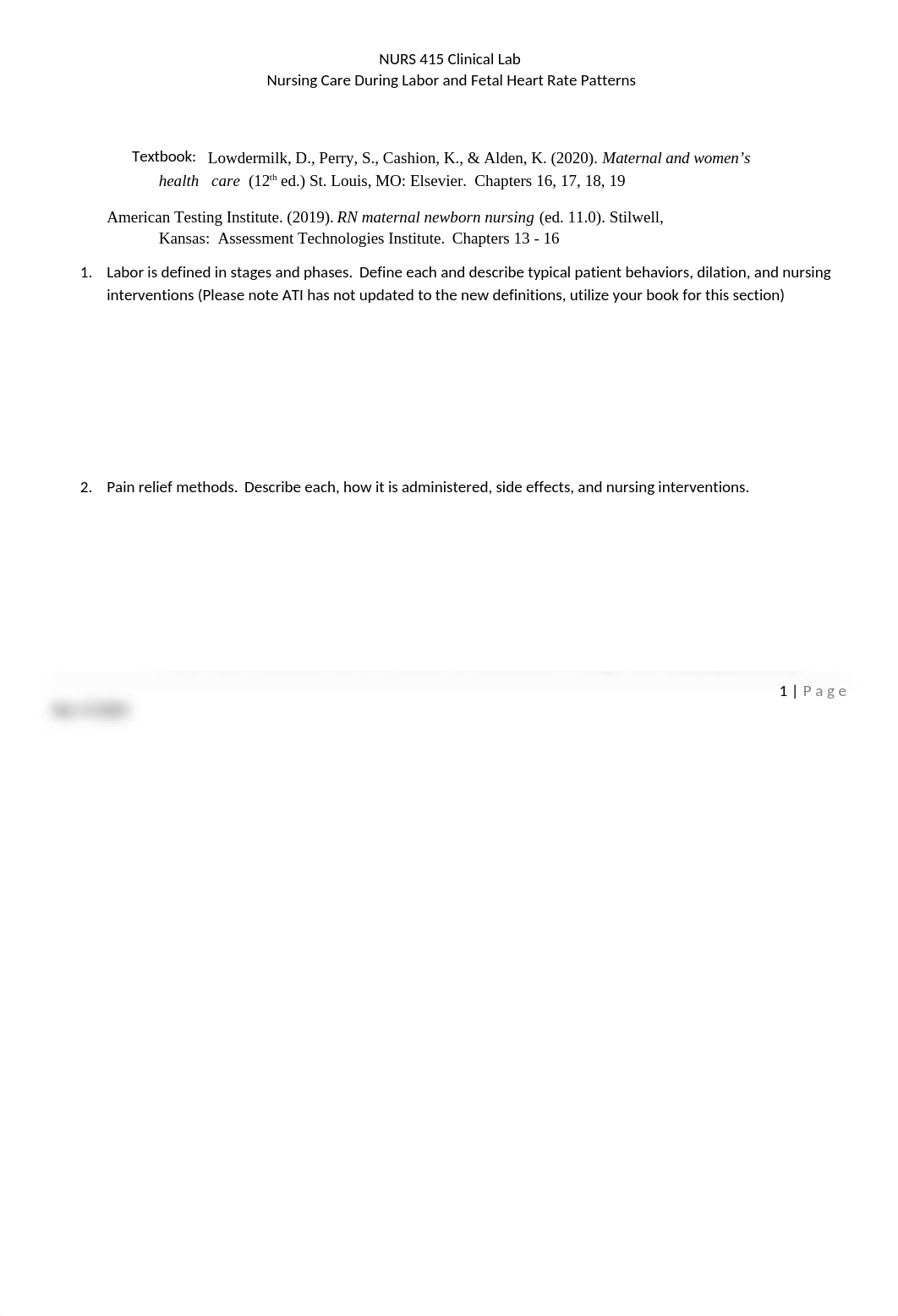 Nursing Care During Labor and Fetal Monitoring.docx_di2ru4t5vuh_page1