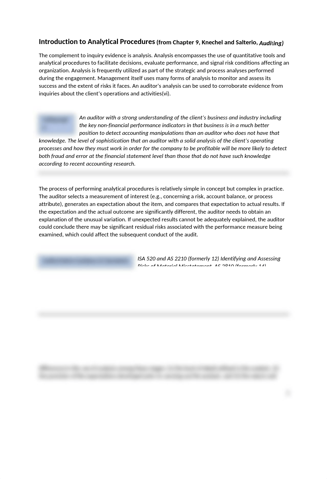 Analytical Procedures - Ch 9 Knechel and Salterio.docx_di2zf6dmqr7_page1