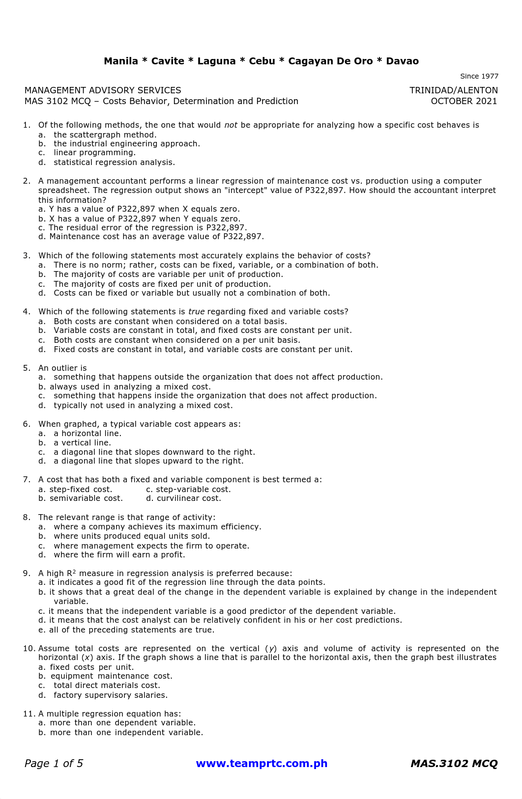 MAS_3102_Costs_Behavior_Determination_and_Prediction_-_MCQ.pdf_di374wk76f7_page1