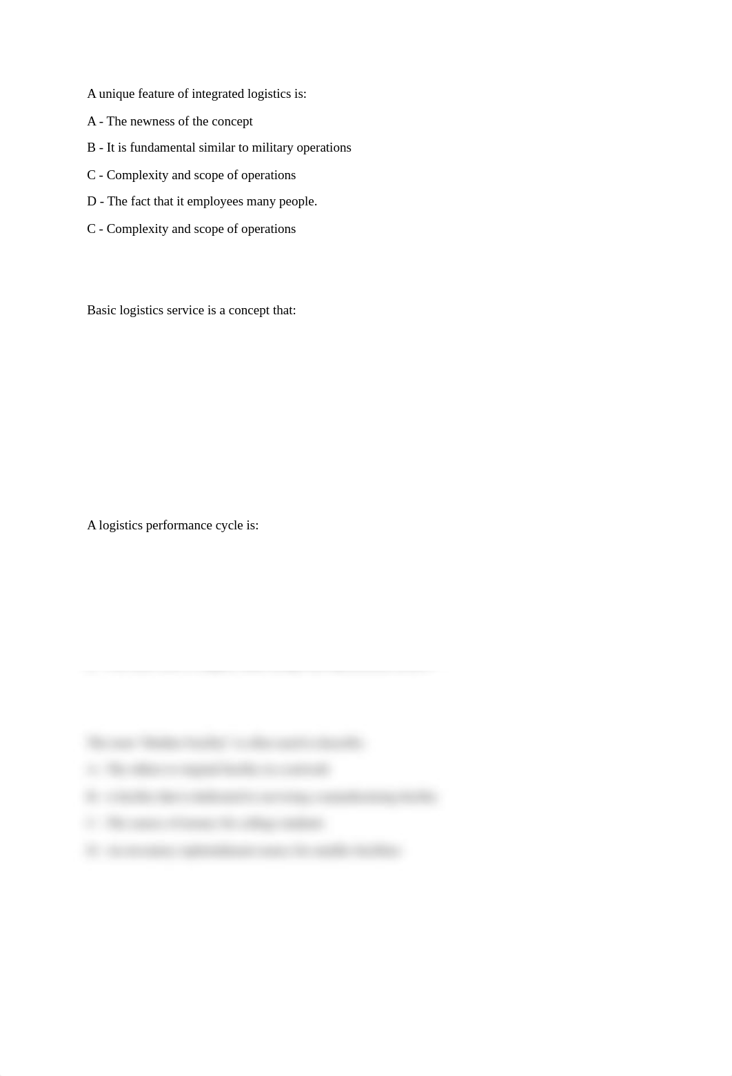 A unique feature of integrated logistics is.docx_di3hpf5tgkf_page1