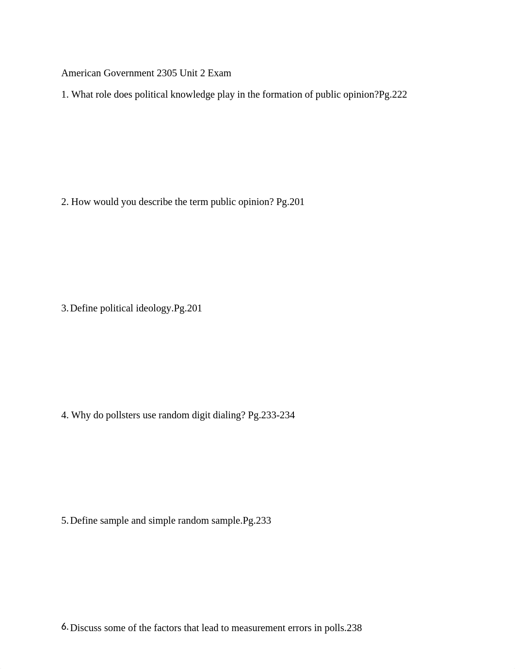 American Government 2305 Unit 2 Exam (1) .2.docx_di3z44y88sq_page1