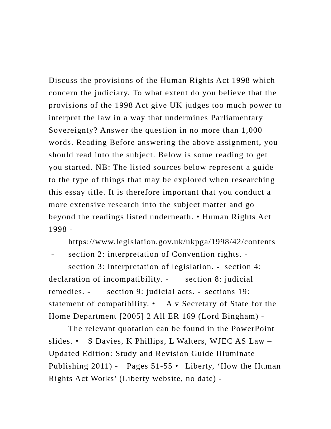 Discuss the provisions of the Human Rights Act 1998 which concer.docx_di43ny19ivb_page2