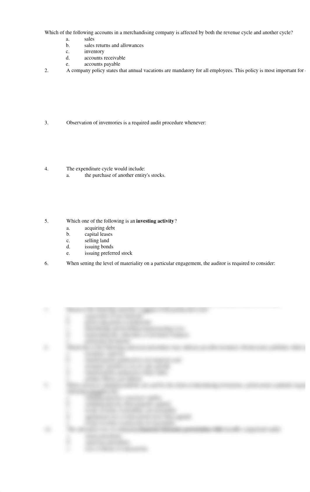 Which of the following accounts in a merchandising company is affected by both the revenue cycle and_di45w9rh4to_page1