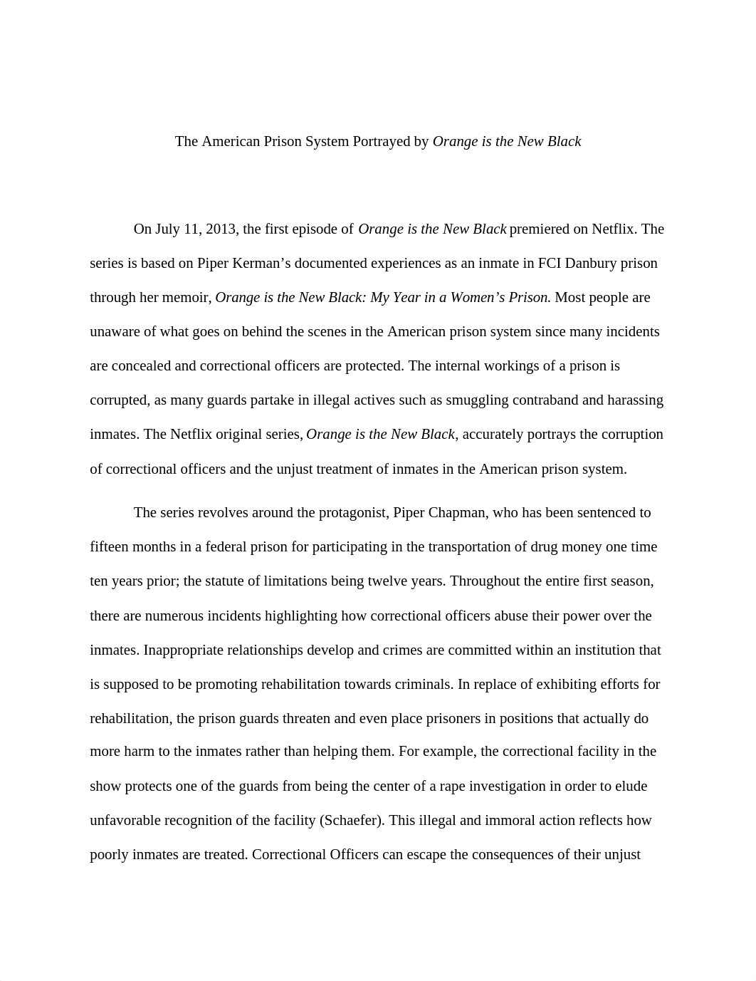 The American Prison System Portrayed by Orange is the New Black Rough Draft_di47xkw0gjf_page1