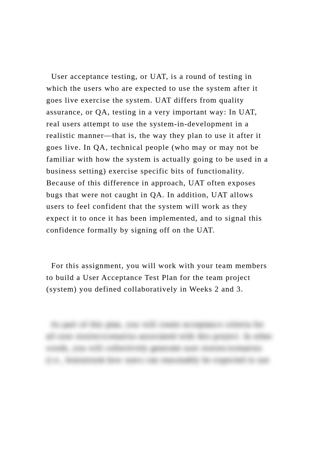 User acceptance testing, or UAT, is a round of testing in which.docx_di4bccpss17_page2