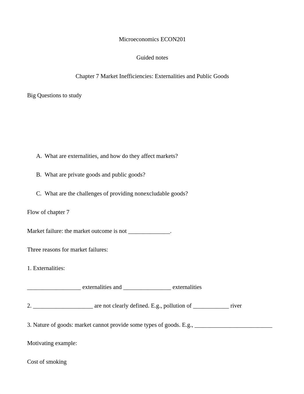 Guided Notes Ch 7 Market Inefficiencies, Externalities and Public Goods.docx_di4biqlndeg_page1