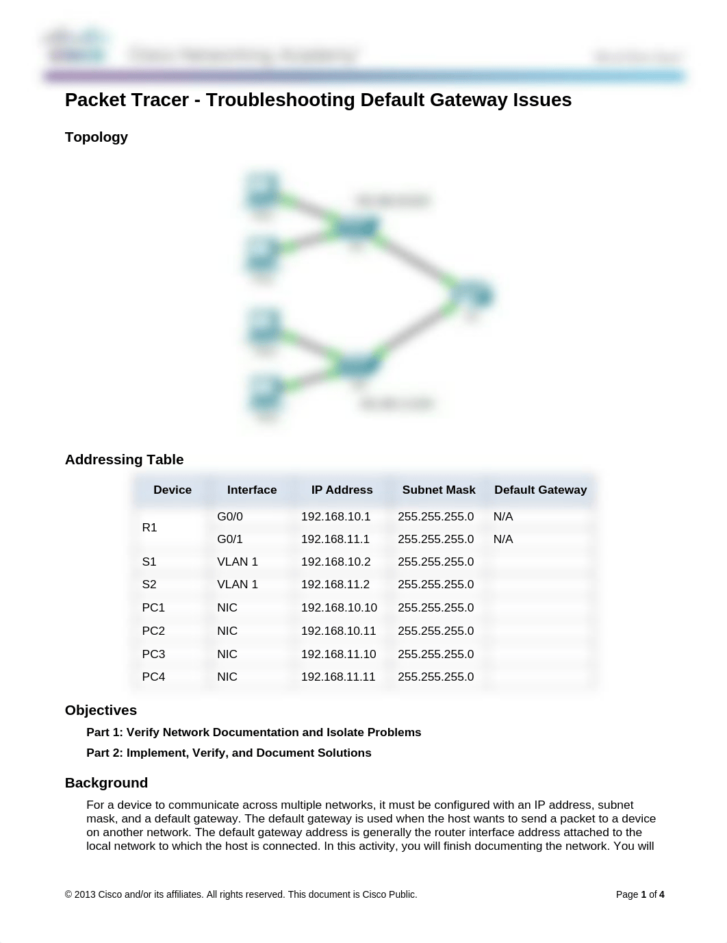 FINISHED 6.4.3.4 Packet Tracer - Troubleshooting Default Gateway Issues Instructions_di4ep4xaqyy_page1