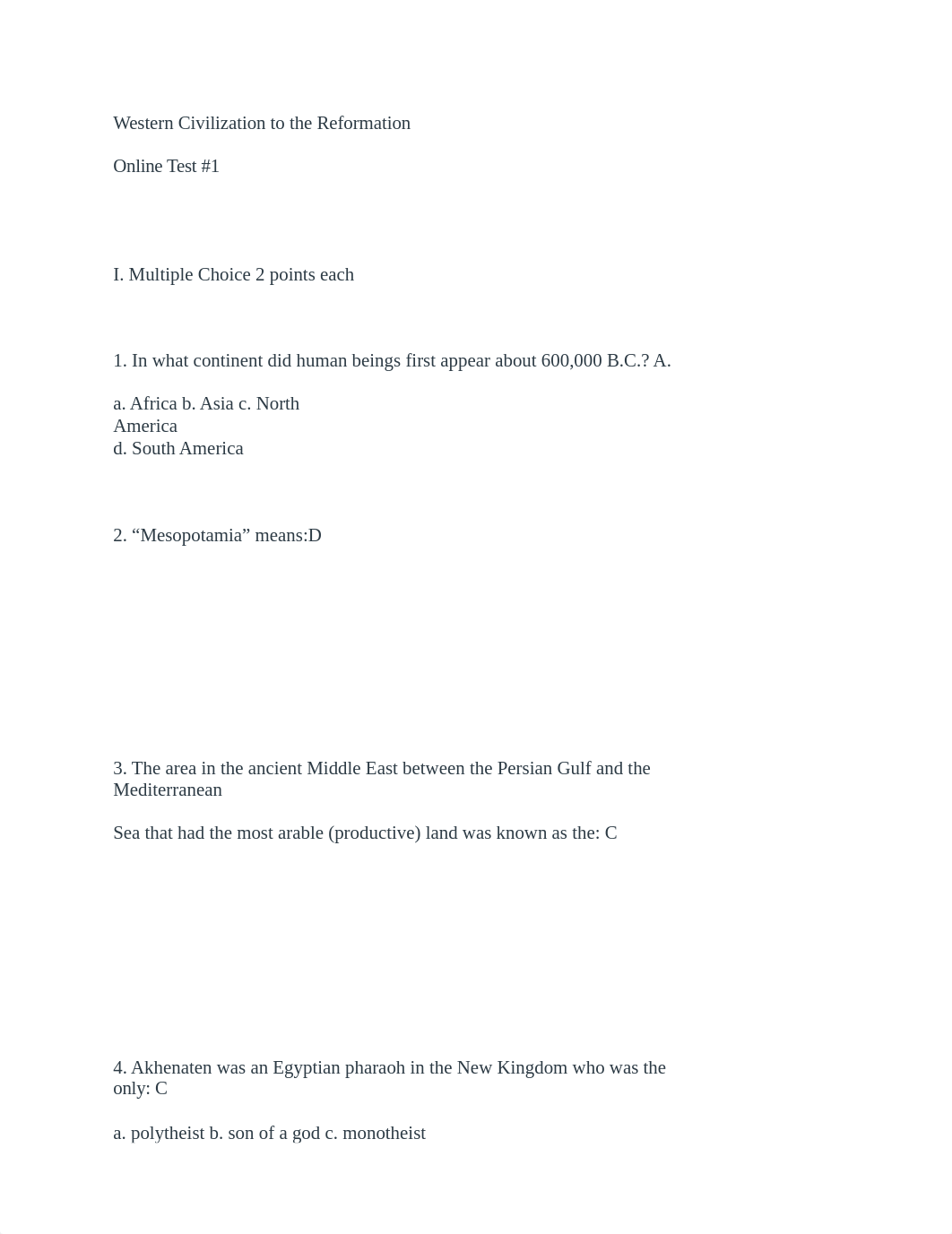 Western Civilization to the Reformation exam 1 .docx_di4i8unjvws_page1