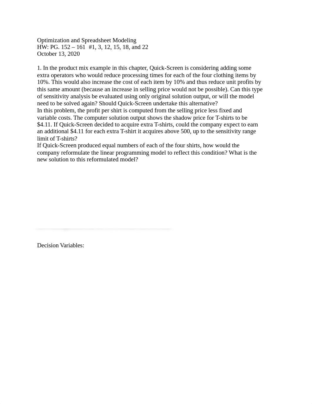 Giselle Gomez Optimization & Spreadsheet Modeling Chapter 4 HW.docx_di4kjoi51xj_page1