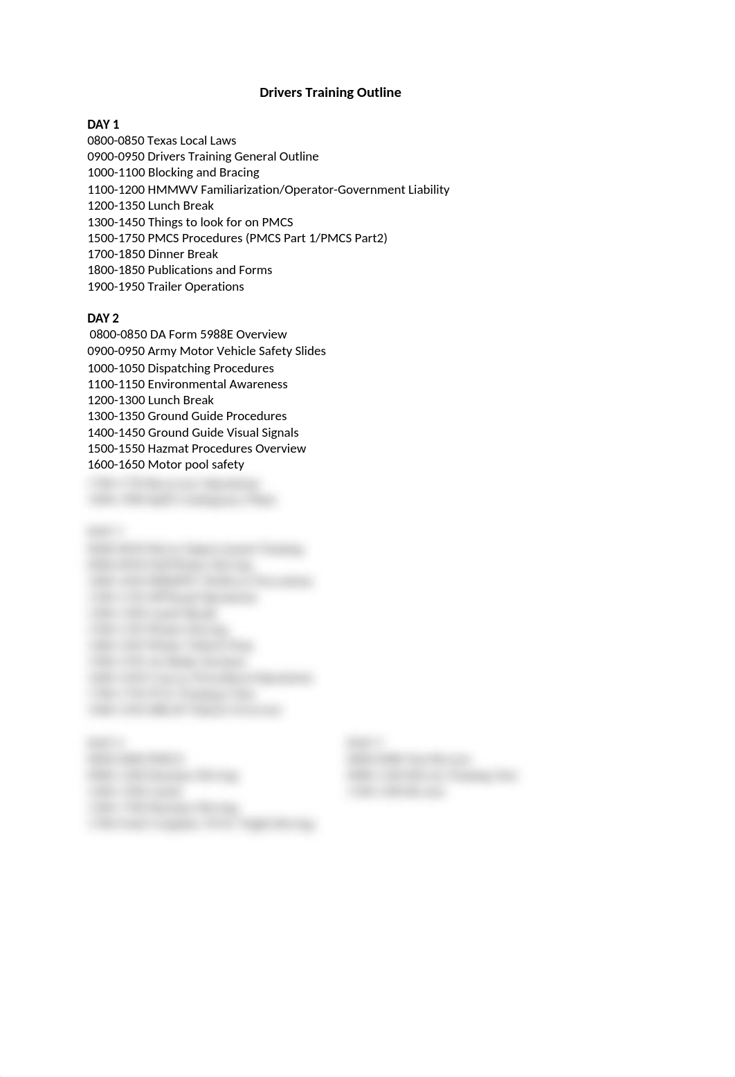 Drivers Training Schedule.doc_di4z28371nb_page1