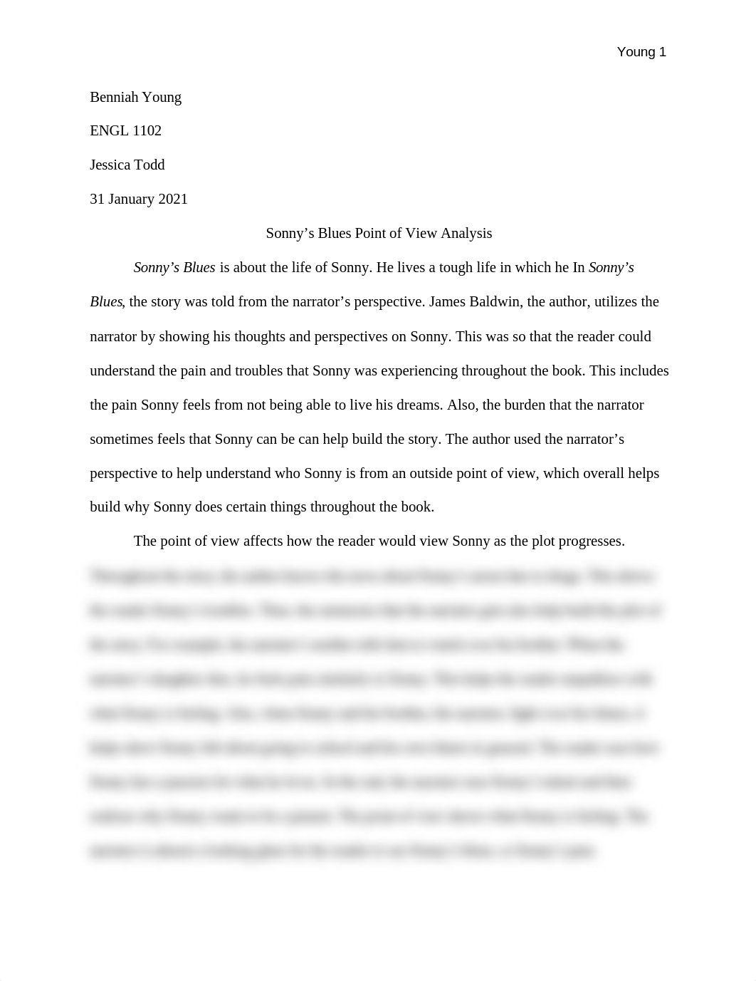 Sonny's Blues Point of View Analysis.docx_di537mdgqe9_page1