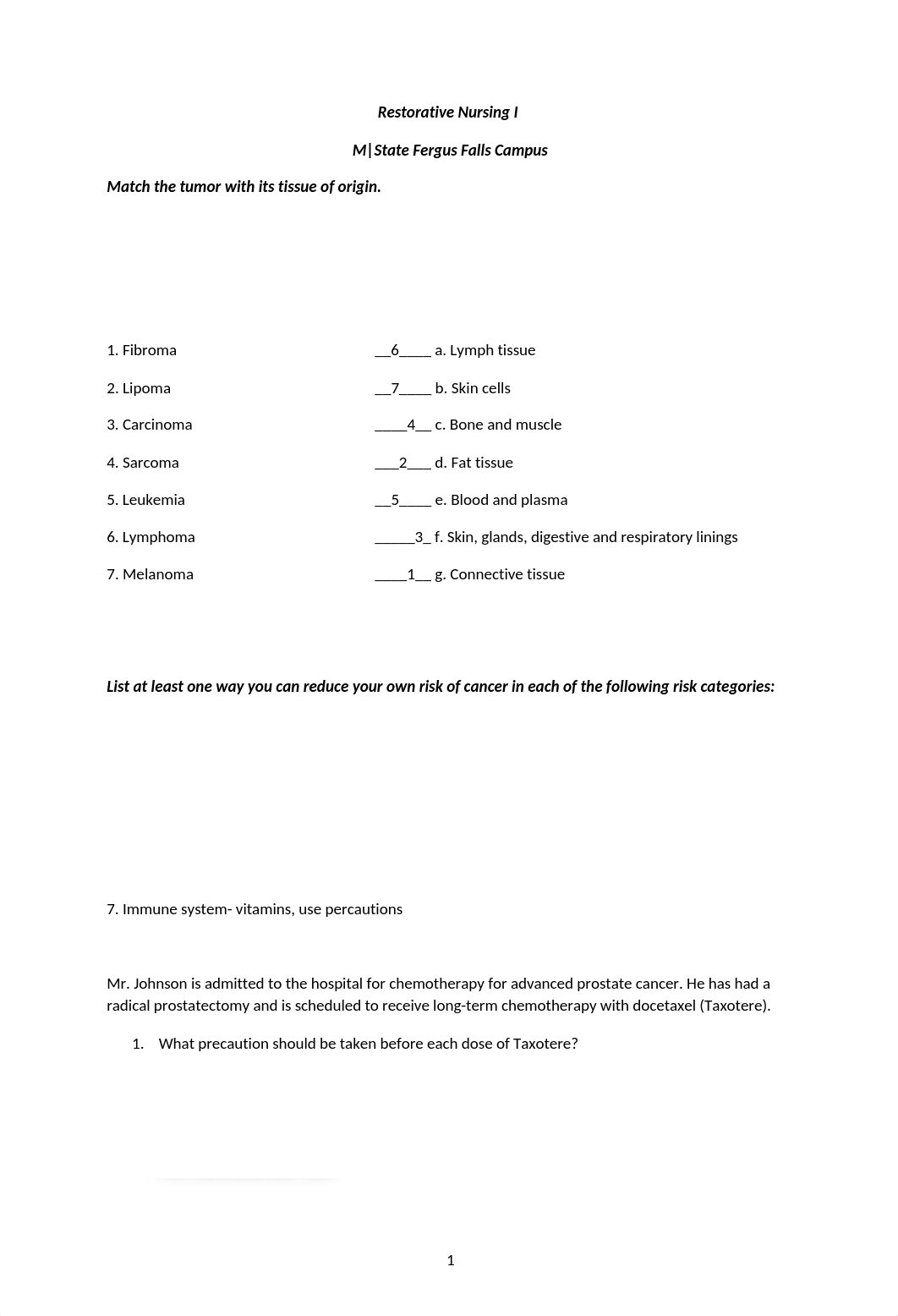 Restorative Nursing I Immune questions.docx_di5frguy1sg_page1