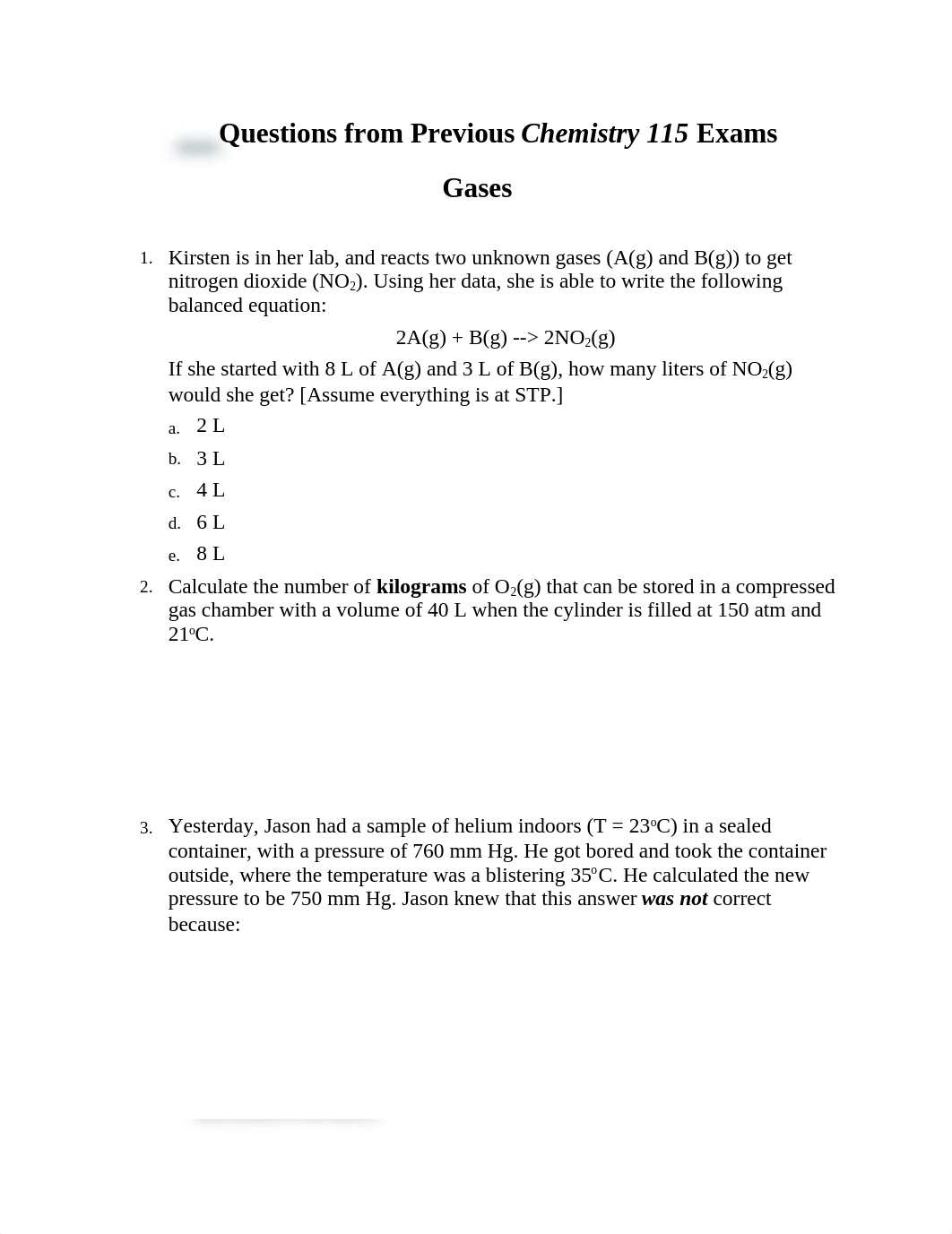 Questions from Previous Chemistry 115 Exams Gases_di5nfnoublg_page1