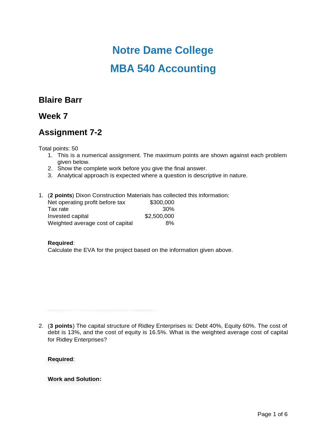 Barr, Blaire MBA 540 Assignment 7.2.docx_di5qe9zwdfo_page1