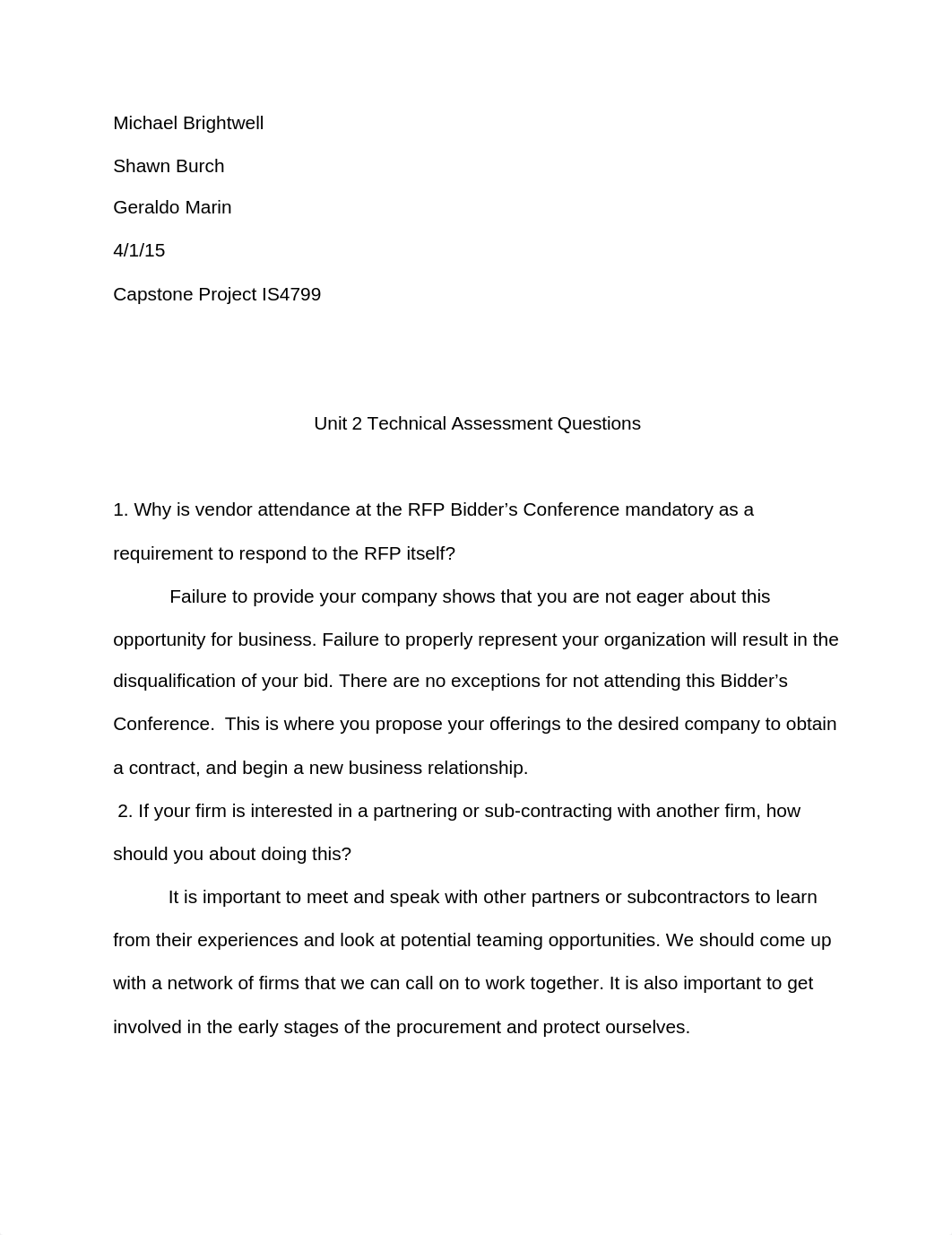 IS4799- Unit 2 Technical Assessment Questions_di61l3bcecn_page1