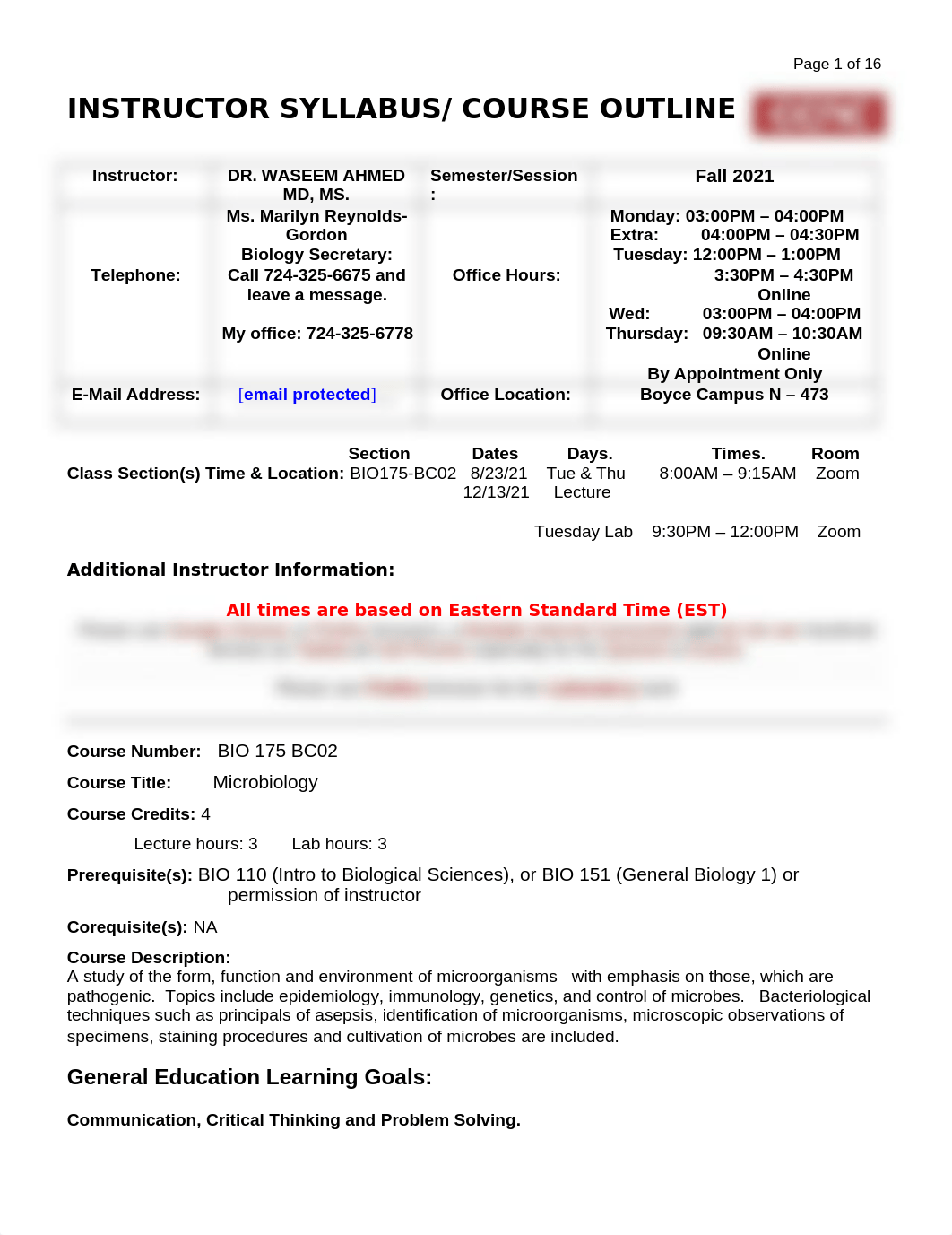 BIO 175-BC02 21FA Ahmed Course outline & Slip(2) (1).docx_di66ejgjmvs_page1