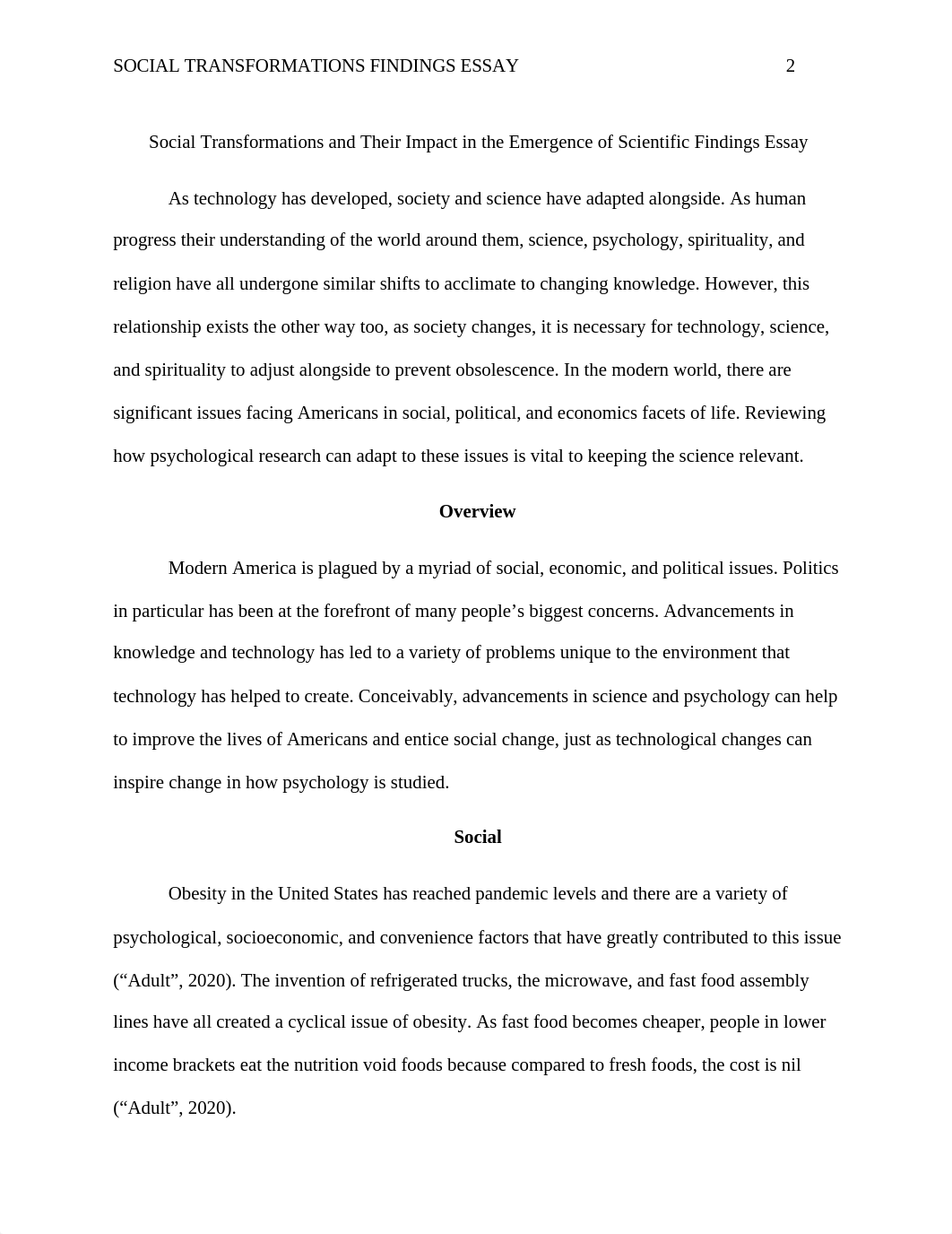 Social Transformations and Their Impact in the Emergence of Scientific Findings Essay.docx_di6no089et8_page2