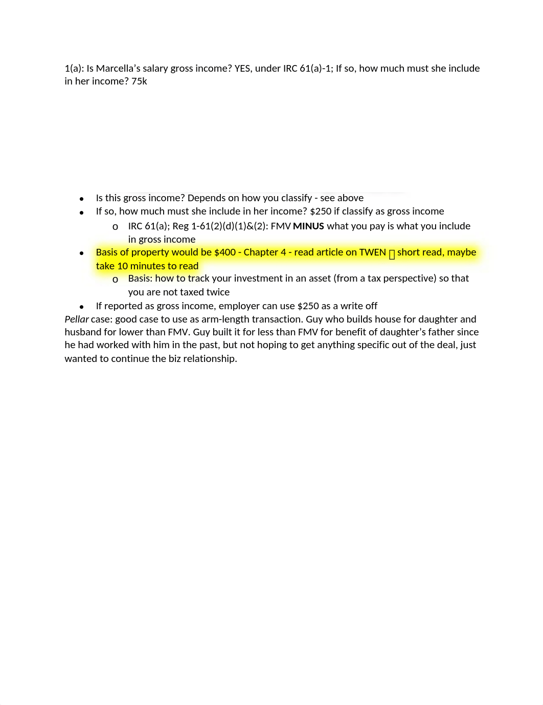 1(a): Is Marcellas salary gross income? YES, under IRC 61(a)-1; If so,_di6o46ii61l_page1