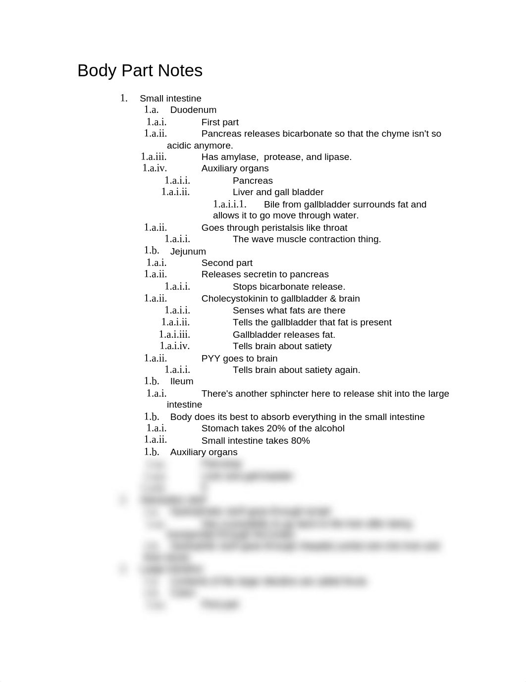 Human Nutrition- Body Part Notes_di774ii99hn_page1