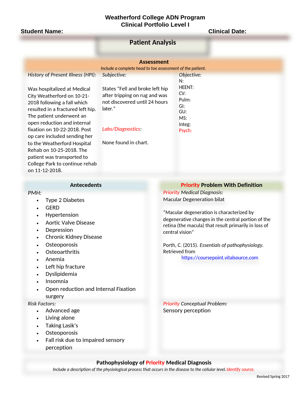 Clinical Portfolio Level I Clinical #2.docx_di776cc4hbe_page1