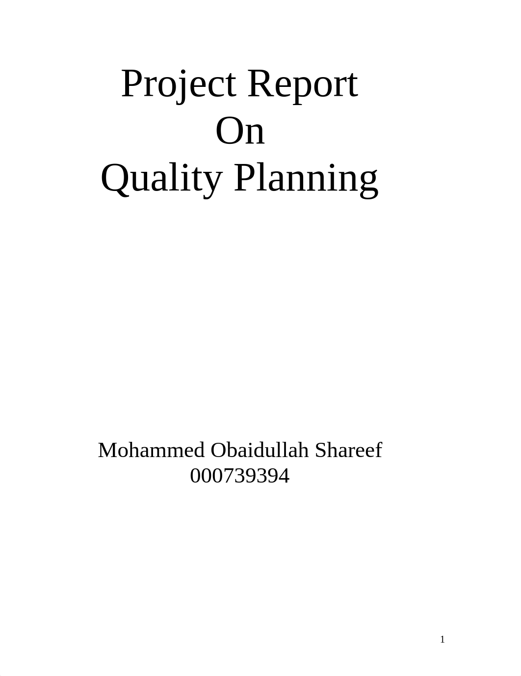 Project Report On Quality Planning_di7b0c55ux5_page1