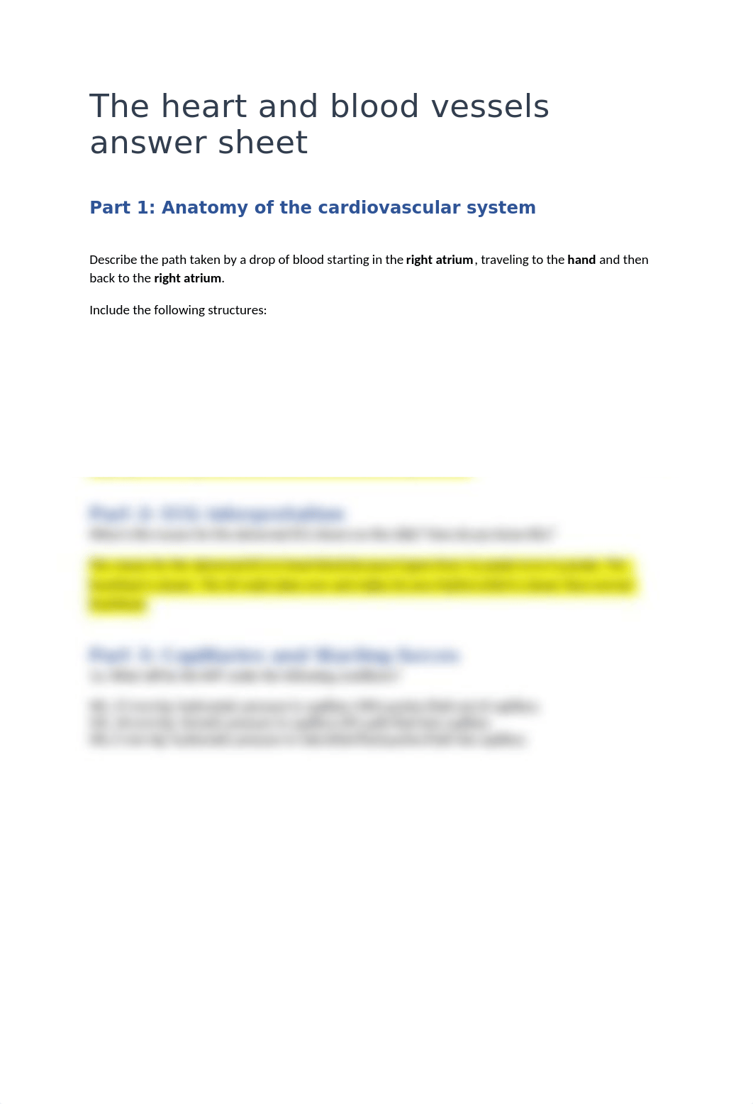 student answer sheet for cardiovascular system recitation activity.docx_di7d4a3mao9_page1