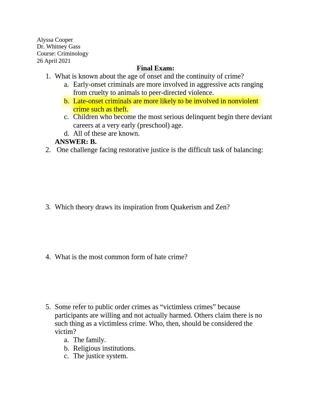 Final Exam - Criminology Dr. Gass.docx_di8d1bn2xyi_page1