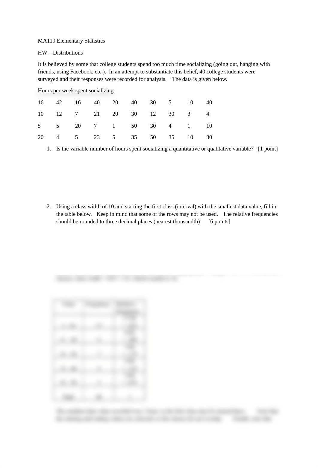 MA110 Online HW - Creating a Distribution - Solutions - fall 2016 answers.docx_di8mkcm5d2z_page1