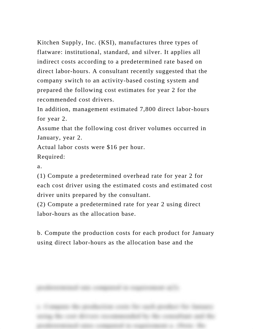 Kitchen Supply, Inc. (KSI), manufactures three types of flatware in.docx_di8zjm4zhpy_page2